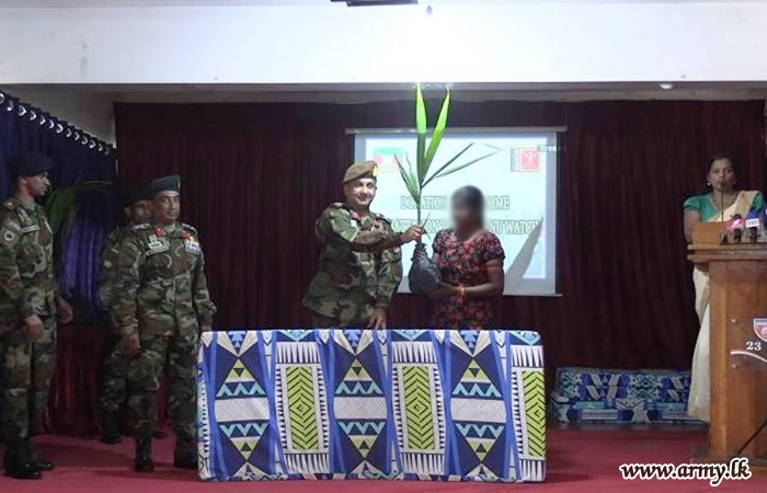 Troops of 23 GW Distribute Mattresses and Coconut Plants to Needy Families