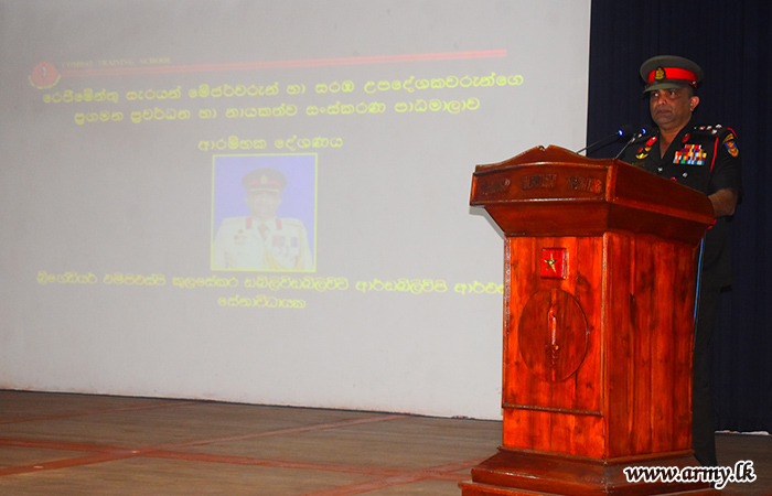 Sri Lanka Army Conducts Regimental Sergeant Majors and Drill Instructors’ Career Progression Course