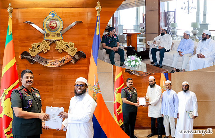 All Ceylon Jamiyyathul Ulama Delegation Calls on Army Chief