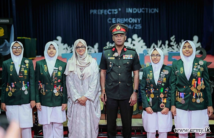 Director General Research Concept and Doctrine Attends Prefects Induction Ceremony at Badi-Ud-Din Mahamud Girls' College, Kandy