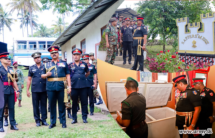 Commander of the Army Inspects Kandy-Based Regiments