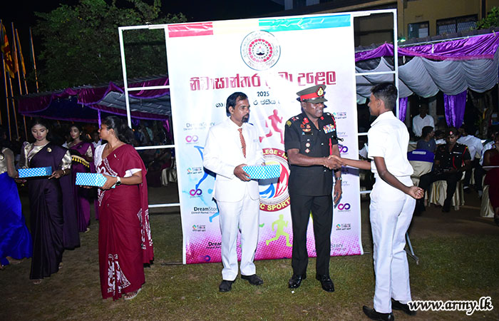 GOC, 61 Infantry Division Graces Annual Sports Meet of Nagoda Royal College