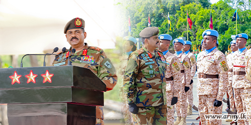16th Contingent of SLFPC Salutes Commander of the Army before Departure to UNIFIL Mission