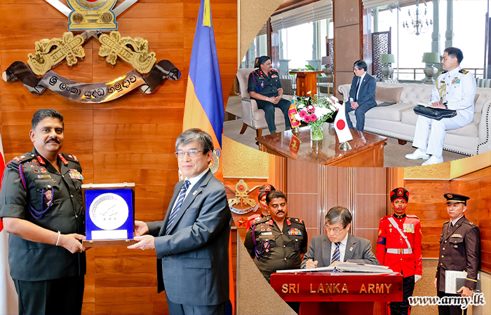Japanese Ambassador and Defence Attaché Calls on Commander of the Army