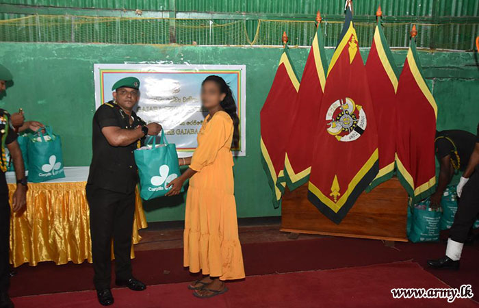 2nd Battalion of the Gajaba Regiment Conducts Dry Ration and Lunch Packet Donation Programme