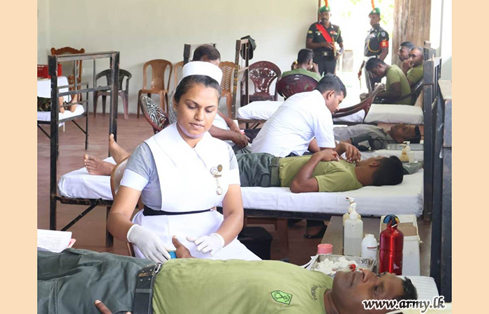 20th Battalion of the Gajaba Regiment Organize Blood Donation Programme