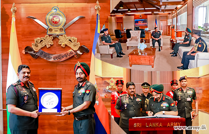 Indian Army’s DGSD Paid Courtesy Call on Commander of the Army