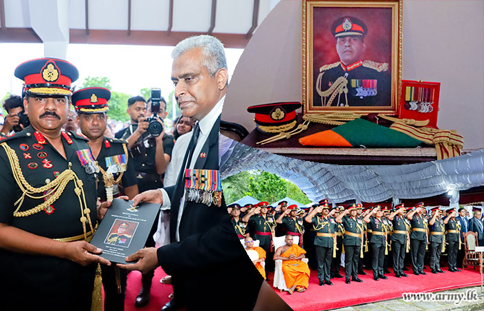 Military Ceremonials Bid Farewell to Late General Hamilton Wanasinghe (Retd) VSV USP ndc