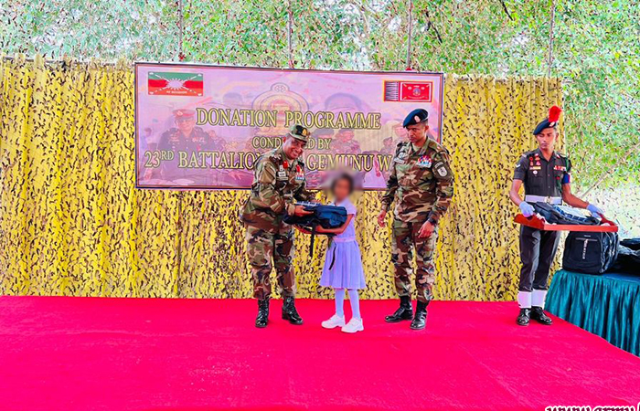 23 GW Troops Organise Donation and De-mining Awareness Programme at Muhamale