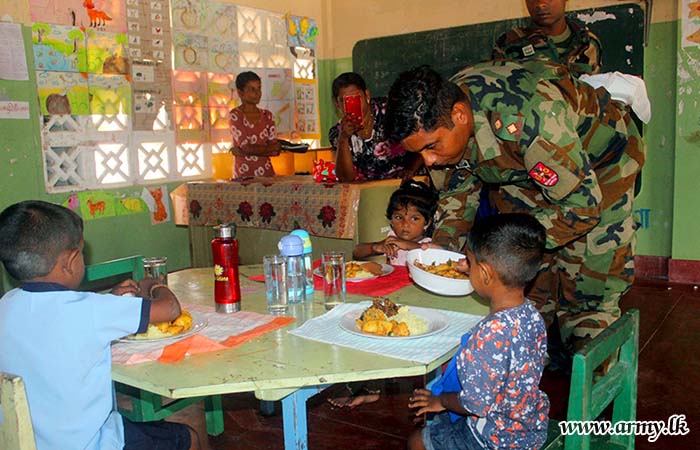 10(V) VIR Provides Lunch for Ilampirai Preschool Children