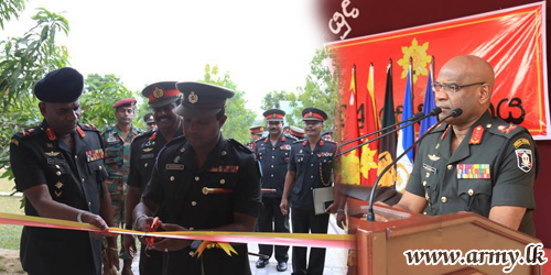 24 වන සේනාංක මුලස්ථානයේ නවතමයෙන් ඉදිකරන ලද නිලධාරි නිවස්නය යුද්ධ හමුදාධිපතිතුමාගේ සුරතින් විවෘත කෙරේ