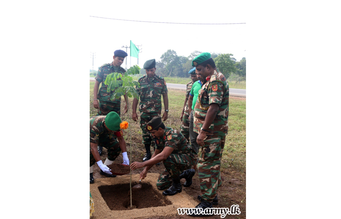 574ஆவது படைப் பிரிவினரில் தலைமையில் இடம் பெற்ற மர நடுகைத் திட்டம்