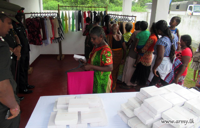 Garments Distributed Among Kirisuddan Families 