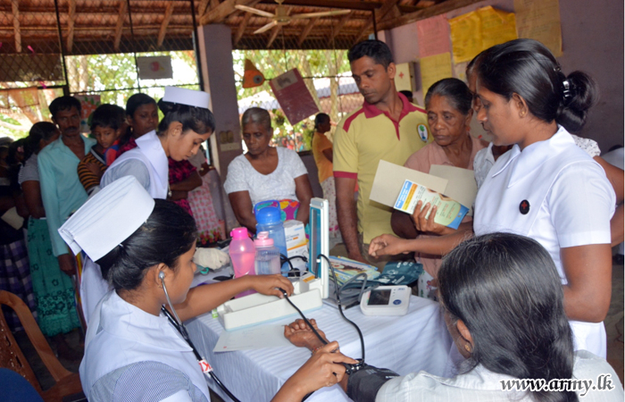 621 Brigade in Coordination with ‘Manusath Derana’ Organizes CKD Medical Clinic for Underprivileged Families at Welioya
