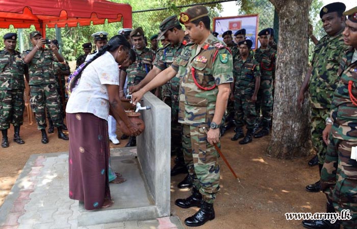 62 Division Shares Purified Water with Nearby Villagers