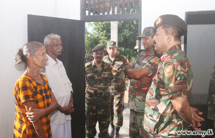 57 Division Troops Build New Home for ‘Mother Courage’ in Kilinochchi