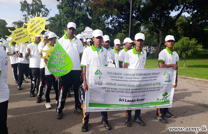 Army Personnel Join 'Green Walk'