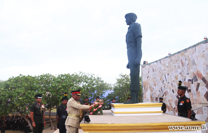 Hasalaka War Hero Remembered & Respected with Flowers 