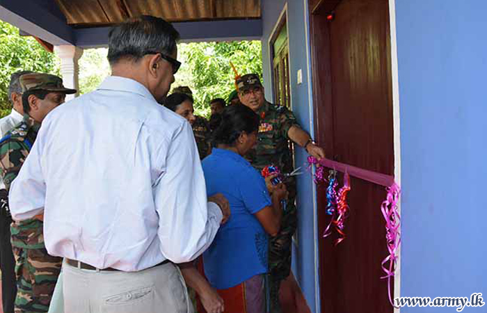 Troops-Built New House Given to the Needy Family