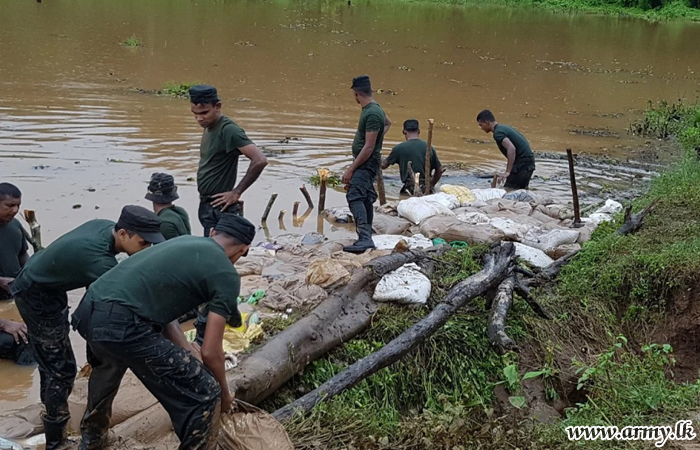 64 වන සේනාංකයේ භට පිරිස් ඇතිවූ හදිසි ආපදා තත්ත්වය මඟහරවා ගැනීමේ මෙහෙයුමක