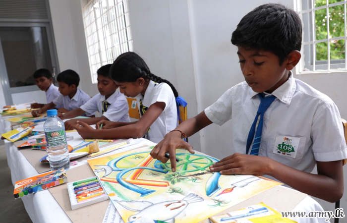 64 Div Initiative Enables Mullaittivu Children to Draw Their World 