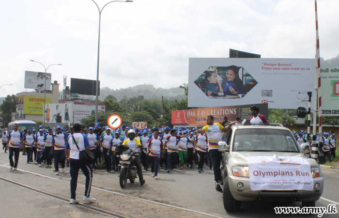 Central Troops Assist Kandy ‘Olympians’ Run - 2018'