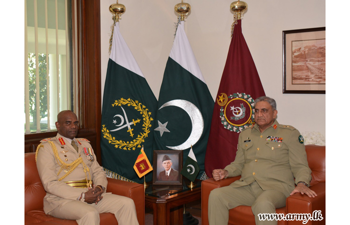 Pakistan Army Chief Extends Hearty Welcome to His Visiting Sri Lankan Counterpart 