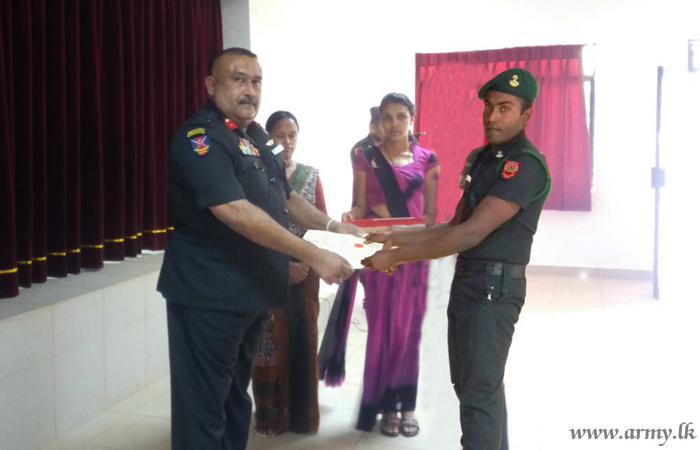 இராணுவ உளநலப் பணிப்பகத்தினால் இடம் பெற்ற விவசாய மேலான்மைக் பாடநெறி