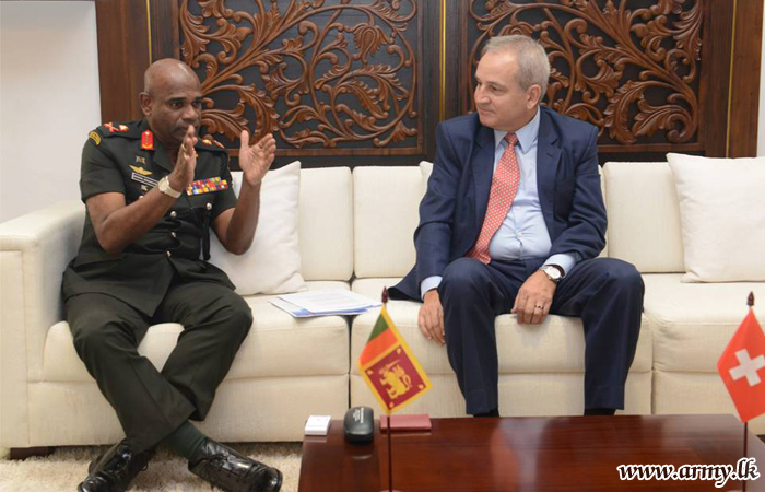 Swiss Ambassador Pays Courtesy Call on Commander  