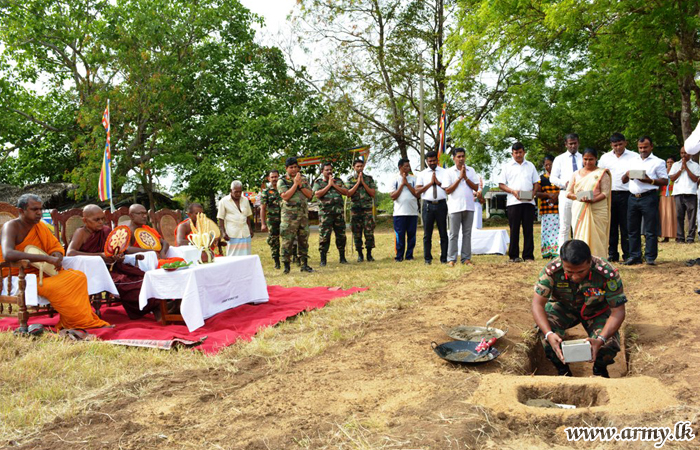 Foundation Stone Laid for Stupa at Welikanda Buddhist Centre
