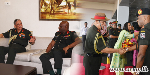 Indian Chief of the Army Staff Arrives, Providing an Impetus to Bilateral Defence Ties