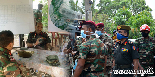 මීතොටමුල්ල, නායයෑමේ ගලවා ගැනීමේ කාර්යයන්හි නියුතු භට පිරිස් යුද්ධ හමුදාධිපතිතුමාගේ අධික්ෂණයට