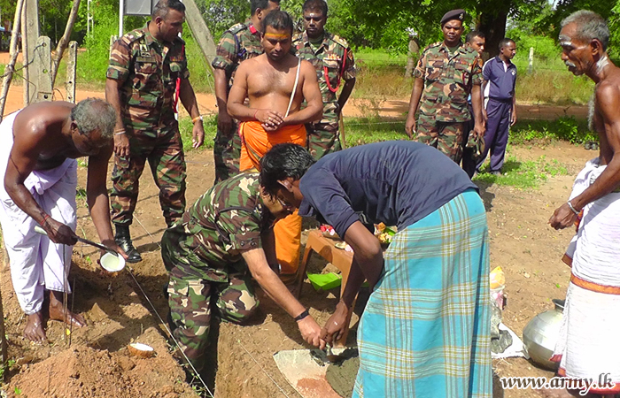 கோயில் அடிக்கல் நாட்டு நிகழ்விற்கு இராணுவத்திற்கு அழைப்பு