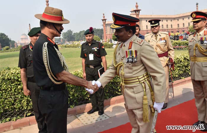 Army Chief Meets His Indian Counterpart During Goodwill Visit to South Block