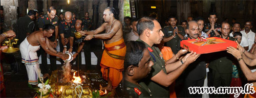 Special ‘Abishekam’ Pooja Invokes Blessings on Army Anniversary 