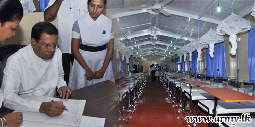 President Opens Army-Built New Ward Complex for ‘Dengue’ Patients at IDH