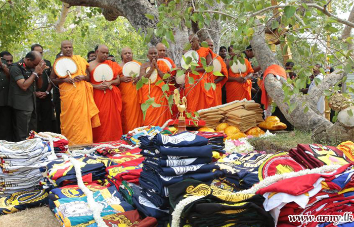 Army Flags Receive Symbolic Blessings Under ‘Jaya Sri Maha Bodhiya’ Shade  