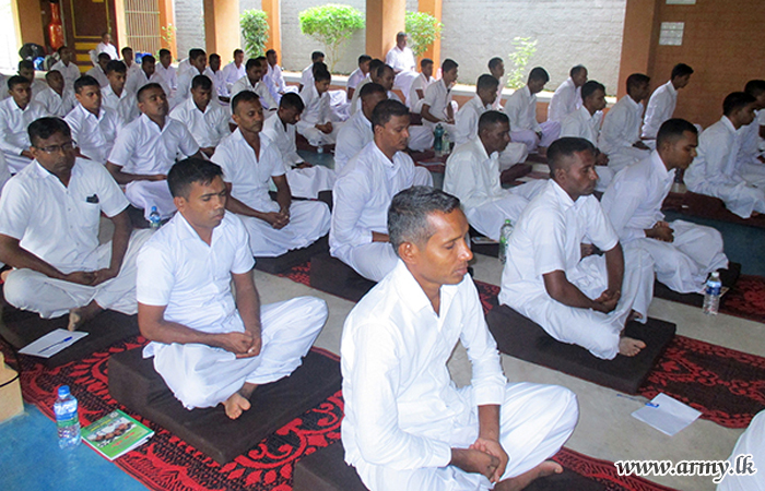 Troops Meditate at Kanduboda Meditation Centre