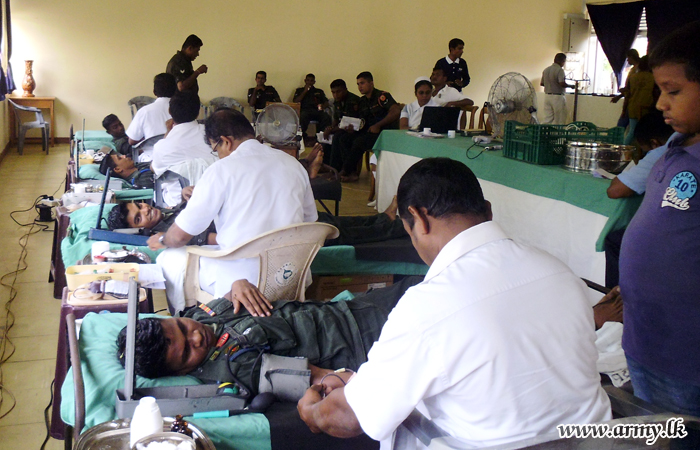 12 Division Troops Support Blood Donation Programme 