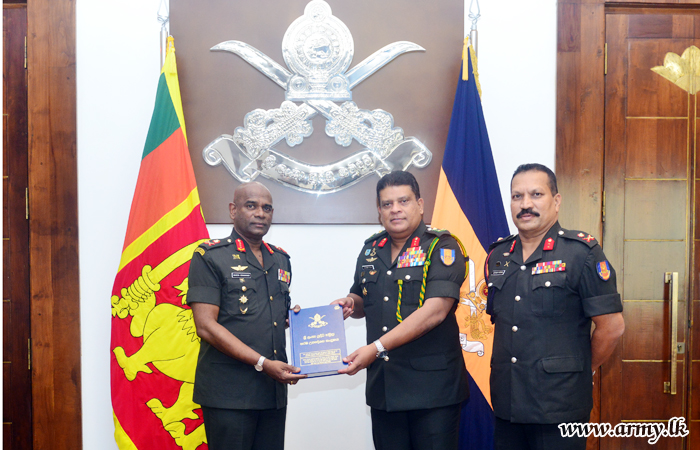 First Manual on ‘Army Drill Procedures’ Presented to the Commander  