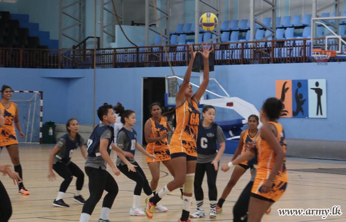 Army Woman Netballers & Brunei National Team Play in Panagoda   