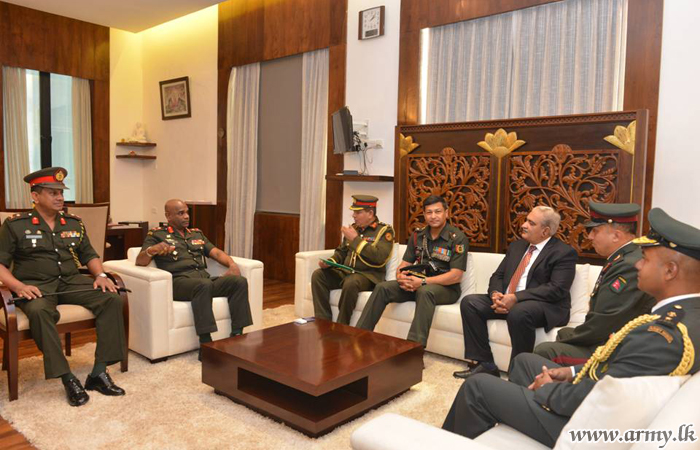 SAARC Cadets Call on Commander 