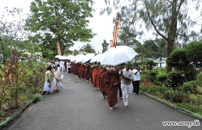 Central Troops Contribute Lavishly to Buddhist Programme  