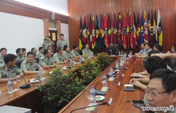 Chinese NDU Teams Calls at SFHQ-West 