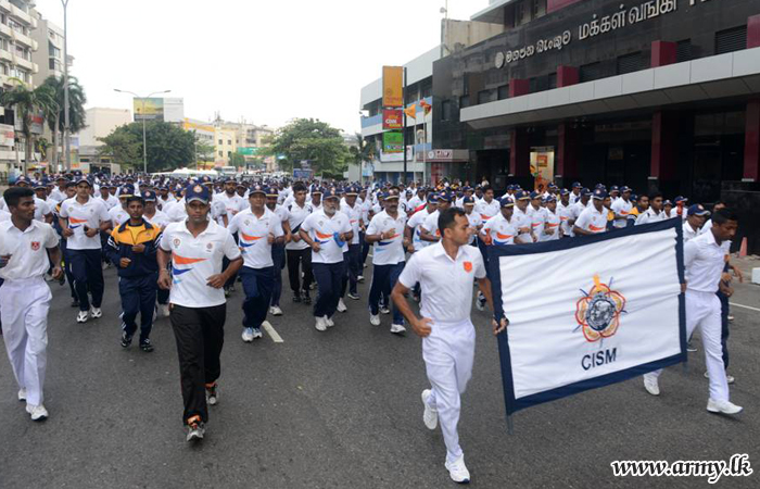 ලෝක හමුදා දිනය වෙනුවෙන් පැවැත්වෙනCISM මාර්ග ධාවනය සඳහා ත්‍රිවිධ හමුදා සාමාජිකයින් සියගණනක් එක්වේ