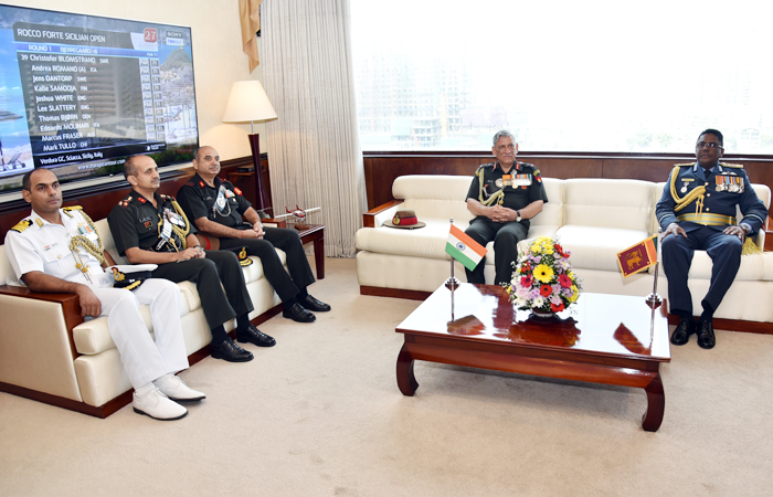 Indian Army Chief Calls on Air Force Commander