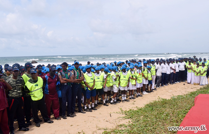 Tri Services Men Contribute to the National Coastal & Marine Resources Conservation Week & Coastal Clean-up Programme