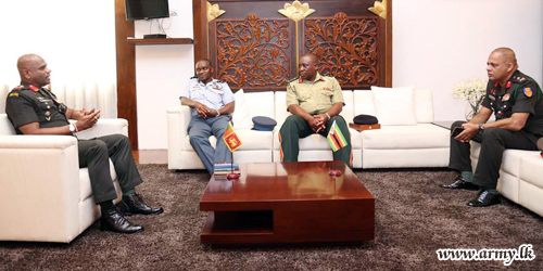 NDU Team from Zimbabwe Enjoys Courtesy Meeting with Commander