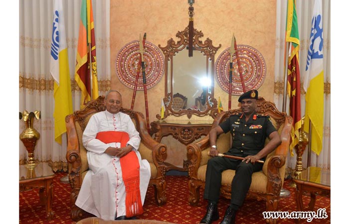 Commander Has Audience with Archbishop of Colombo