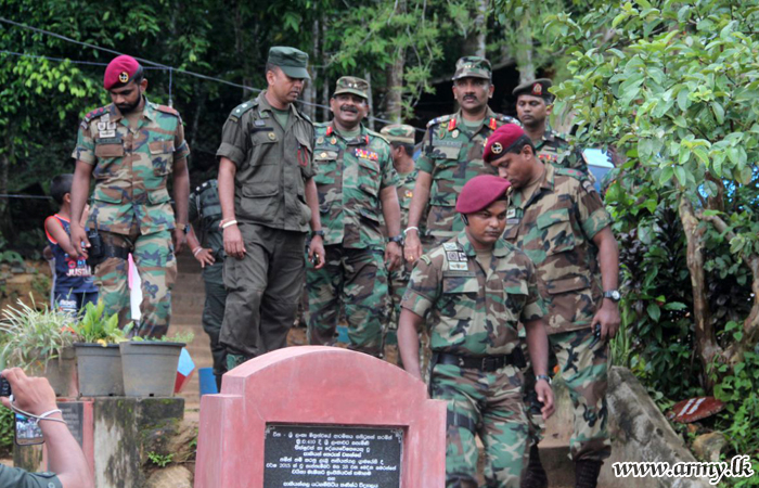 පාහියන්ගල ප්‍රදේශයේ ආපදා තත්වය සඳහා ගතහැකි ආරක්ෂාකාරි පියවර යුද්ධ හමුදාධිපතිගේ නිරික්ෂණයට